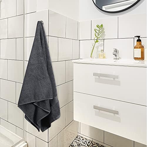 Utopia Towels 4 Pack Premium Bath Towels Set Grey