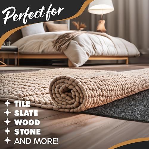 Nevlers 4x6 Felt TPO Non Slip Rug Pad