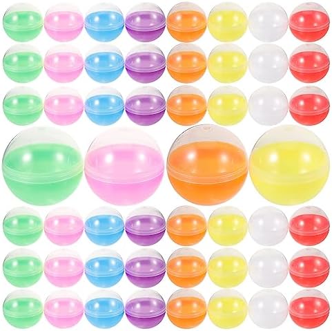 Cabilock 50pcs Fillable Round Acrylic Decorative Balls
