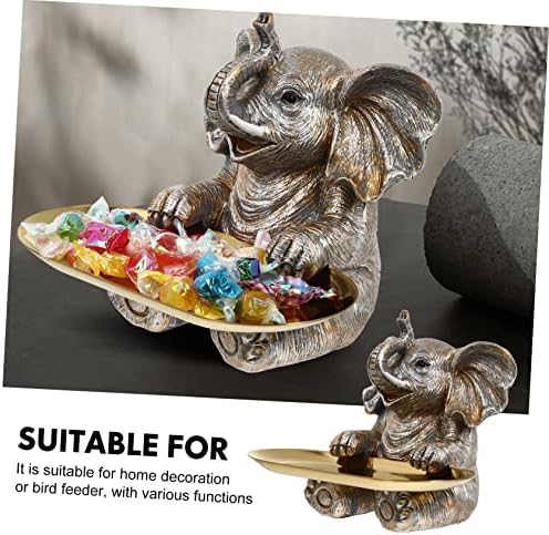 1 Set Resin Elephant Cupcake Stand Decorative Serving Tray