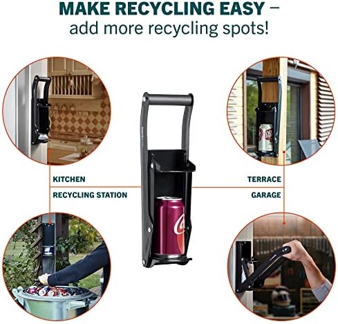 HomeBuddy Can Crusher for Recycling - Wall Mount 12 Oz 16 Oz