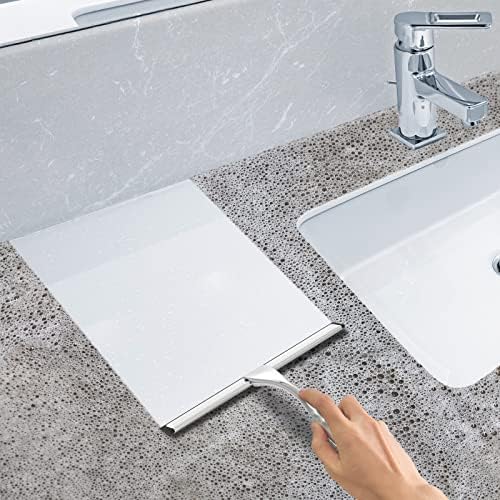 Docrok 10 Inch All-Purpose Shower Squeegee with 2 Hooks