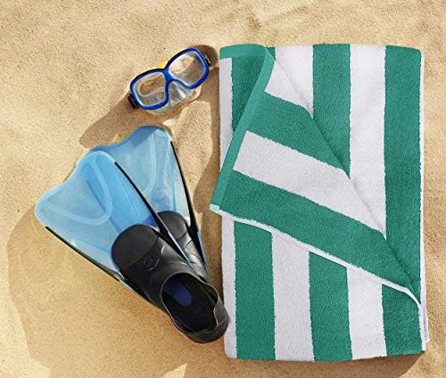 Utopia Towels 4 Pack Cabana Stripe Beach Towels 30x60 Inches