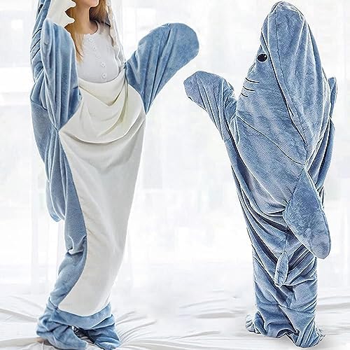 Shark Blanket Hoodie Onesie for Adults Kids