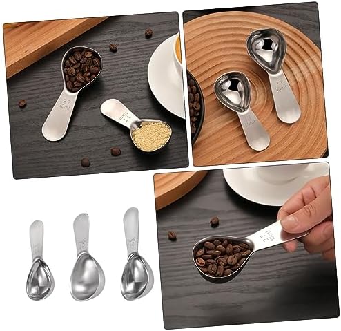 Cabilock 3 Pcs Stainless Steel Measuring Spoon Set