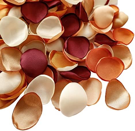 Lookein 300pcs Satin Rose Petals for Wedding Decorations