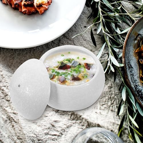 Alipis Porcelain Dessert Bowl Lid Candle Holder for Parties and Banquets