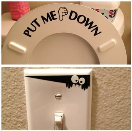 Put Me Down Decal Toilet Seat Vinyl Sticker