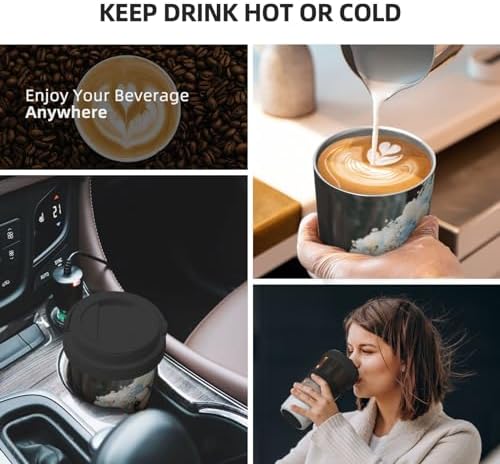 18oz Insulated Coffee Mug with Flip Lid