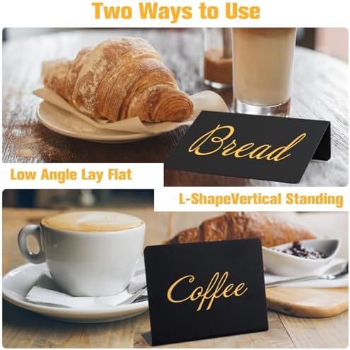 DAZLUTE 12 Pack Mini Chalkboard Signs With 2 Markers