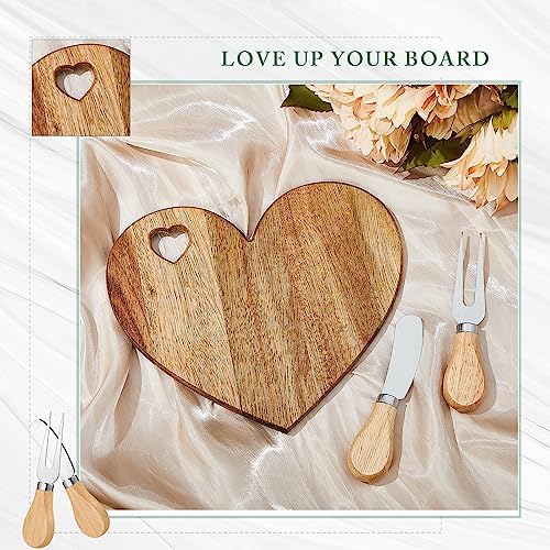 Patelai 36 Set Bridal Shower Favor Heart Cheese Board Set