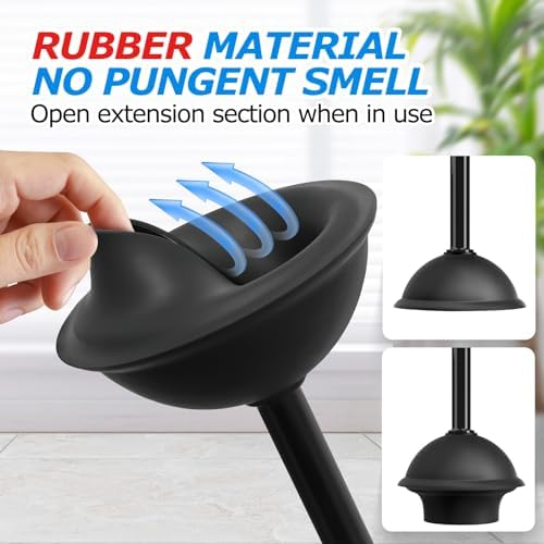 FORASTO 2 in 1 Toilet Plunger and Brush Set
