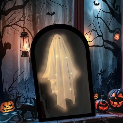 2025 Spooky Stewart Ghost Mirror with LED Lights