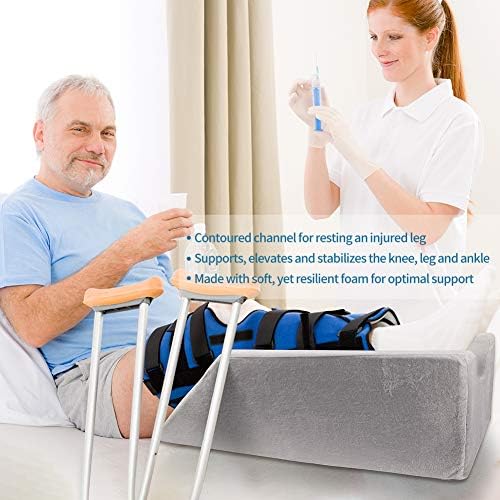 LightEase Memory Foam Leg Support Pillow with Handles