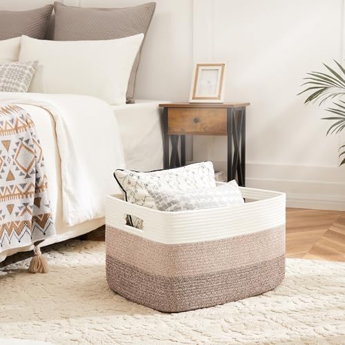Artfeel Rectangle Woven Basket for Storage and Decor