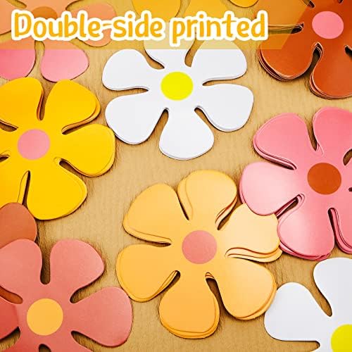 Henoyso 60 Pcs Retro Flower Cutouts DIY Decorations