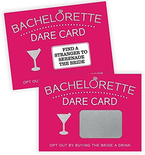 Printed Party Bachelorette Dare Card Game 20 Cards