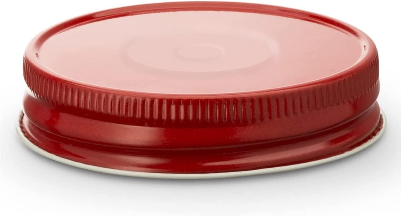 KooK Mason Jar Lids Set of 16 Red