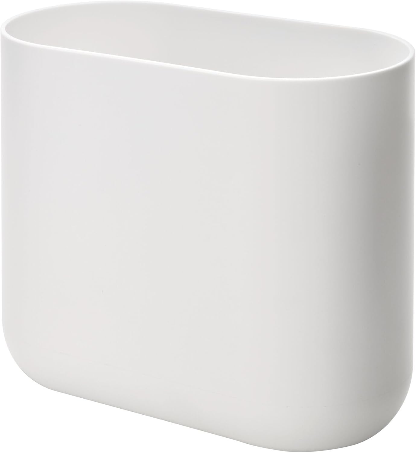 iDesign Slim Oval Plastic Trash Can 1056 x 55 x 977 White