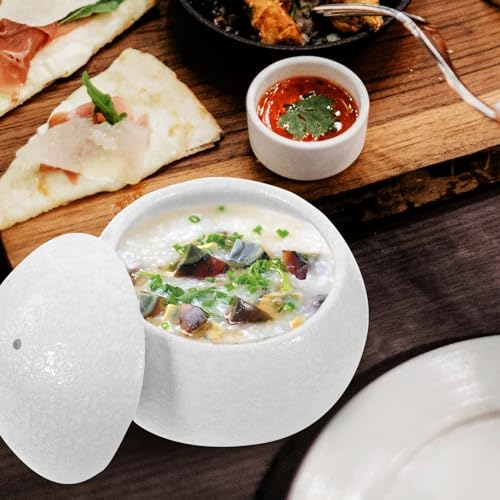Alipis Porcelain Dessert Bowl Lid Candle Holder for Parties and Banquets