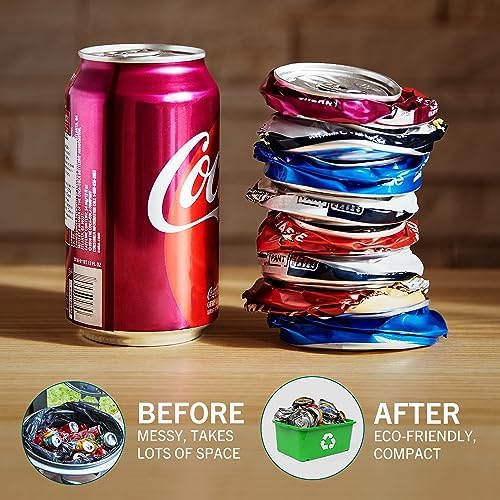 HomeBuddy Can Crusher for Recycling - Wall Mount 12 Oz 16 Oz