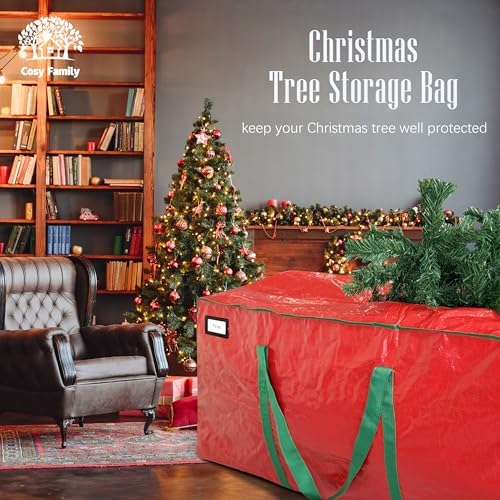 Cosy Family 75ft Christmas Tree Storage Bag - Red
