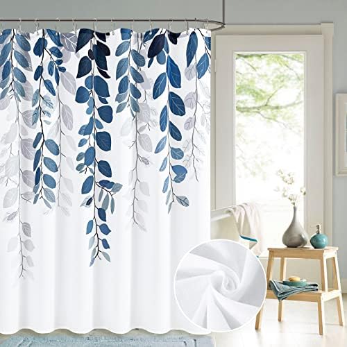 BOODII Blue Eucalyptus Shower Curtain 72x72