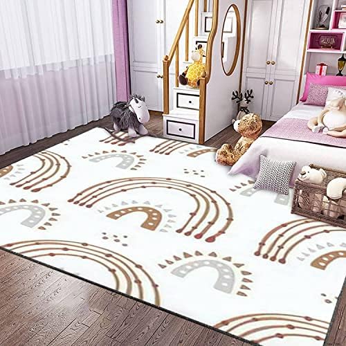 Modern Home Kids Play Area Rainbow Rugs
