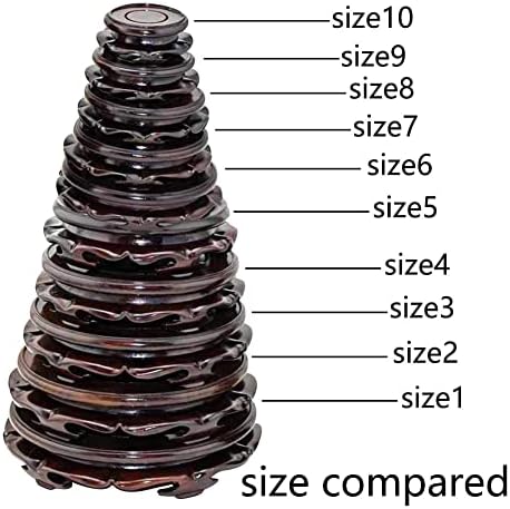 Oriental Style Black Catalpa Display Stand Base
