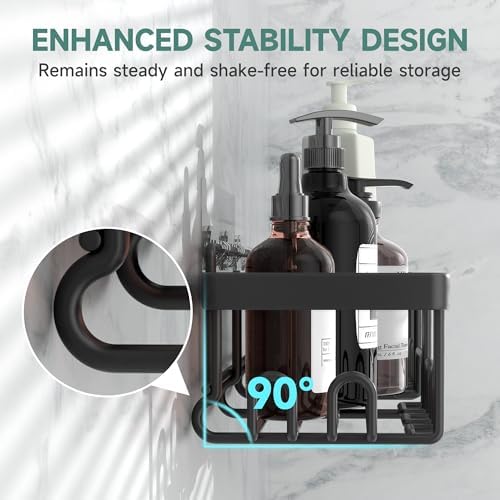 Veken 6-Pack Stainless Steel Shower Caddy Set