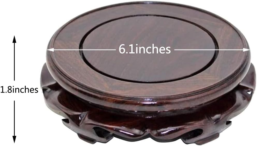 Oriental Style Black Catalpa Display Stand Base