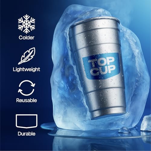 Top Cup by Ball 20 Ounce Reusable Aluminum Party Cups 30 Count
