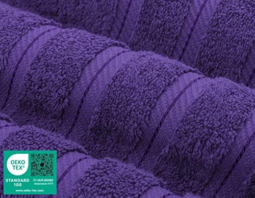 American Soft Linen Purple 6 Piece Towel Set