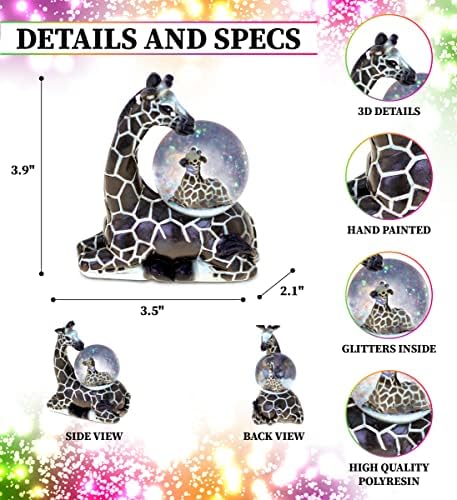 COTA Global Giraffe Snow Globe Decor 45mm
