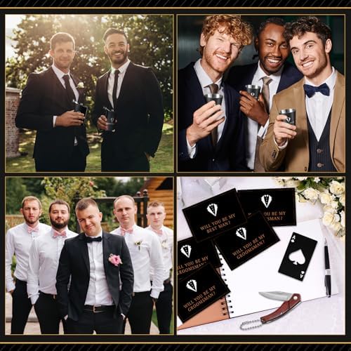 Rigibright 60Pcs Groomsmen Gifts Set of 6