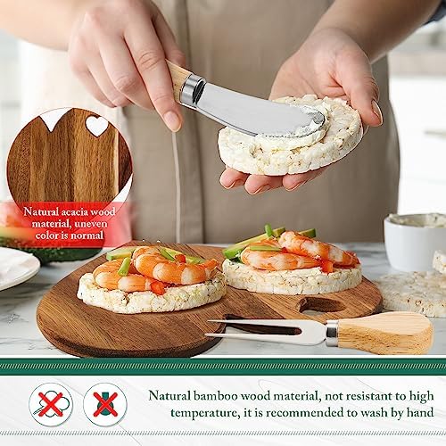 Patelai 36 Set Bridal Shower Favor Heart Cheese Board Set