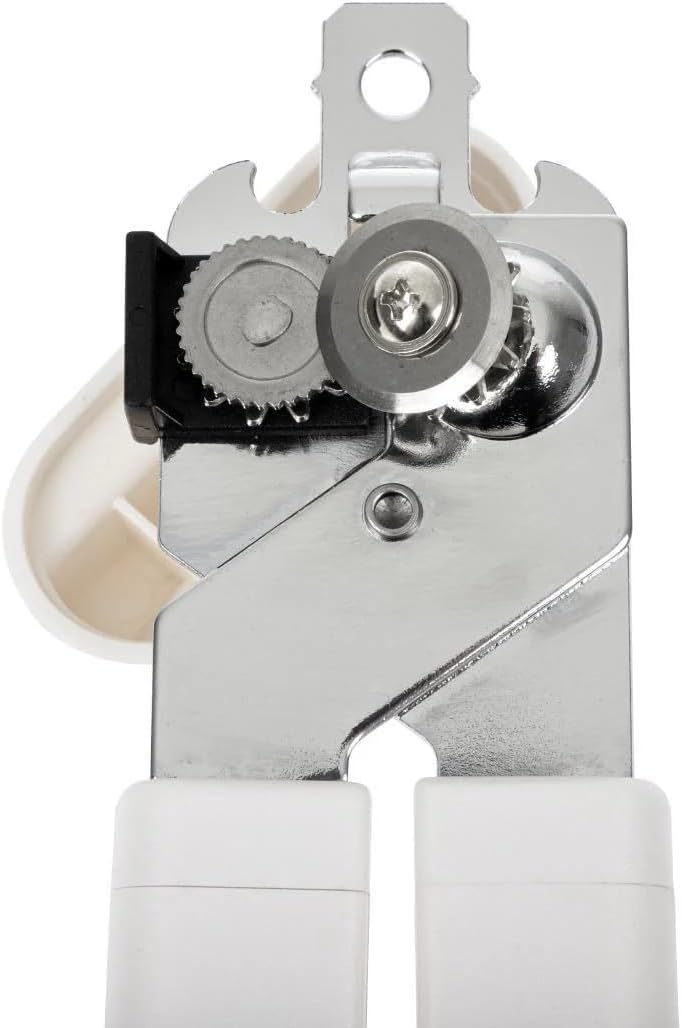 KitchenCraft Multi Function Can Opener with Bottle Cap Remover 18cm White Silver