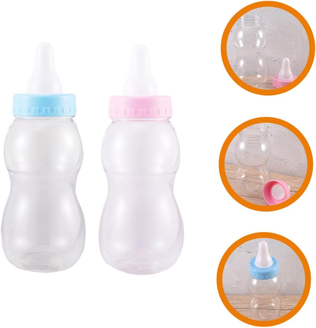 BESTYASH 2Pcs Transparent Candy Storage Jars for Party Treats and Snacks