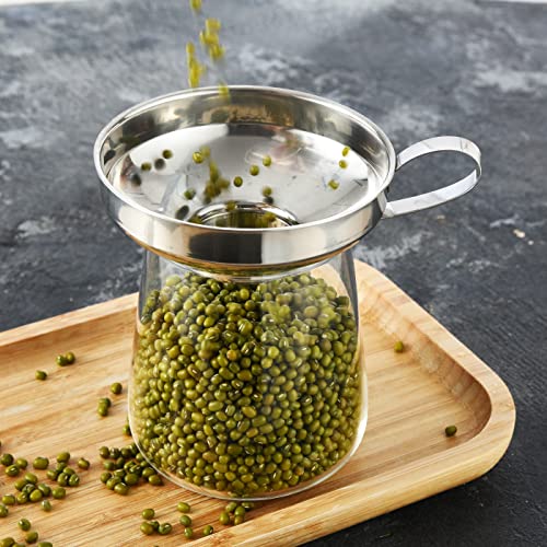Delove Canning Funnel Set with Strainer - 3 Pack for Mason Jars