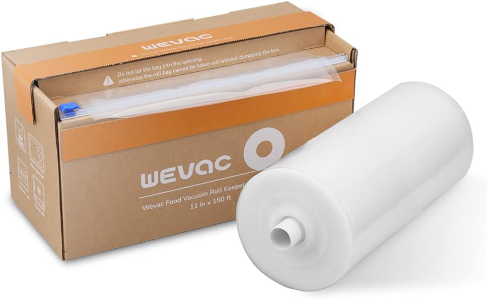 Wevac 11 x 150 Food Vacuum Seal Roll Keeper with Cutter