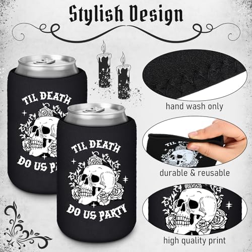 50 Pcs Gothic Halloween Beverage Sleeves for Bachelorette Parties
