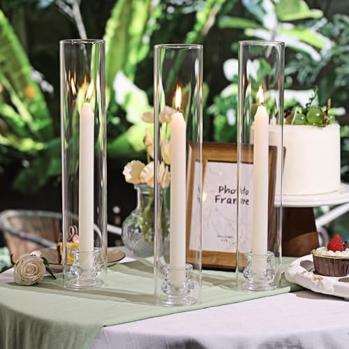Volens Hurricane Glass Candle Holders Set of 6