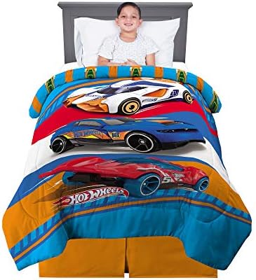 Franco Kids Bedding Super Soft Microfiber Reversible Comforter Hot Wheels