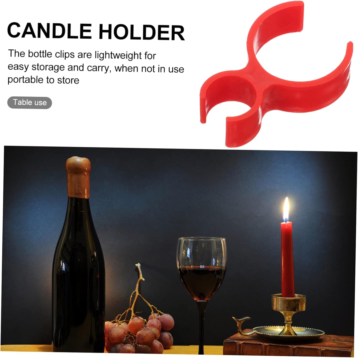 Alipis 10pcs Wine Bottle Candle Clip Holder