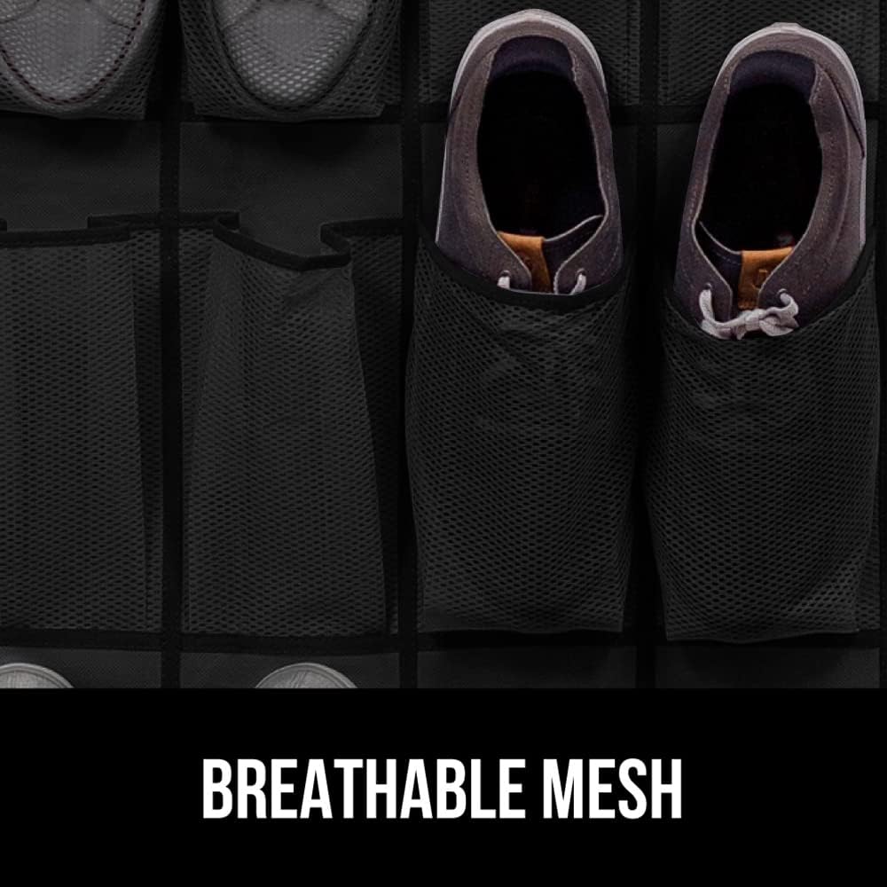 GORILLA GRIP Over the Door Shoe Organizer 24 Pockets