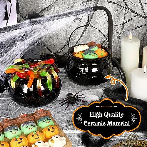 Halloween Witch Cauldron Serving Bowl Set