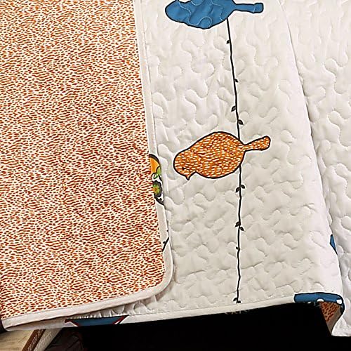 Lush Decor Rowley Birds Quilt Set 7 Piece Full Queen