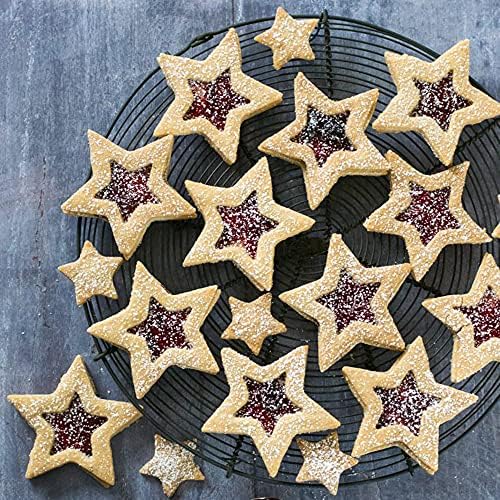 Antallcky Star Cookie Cutter Set 5pcs Stainless Steel