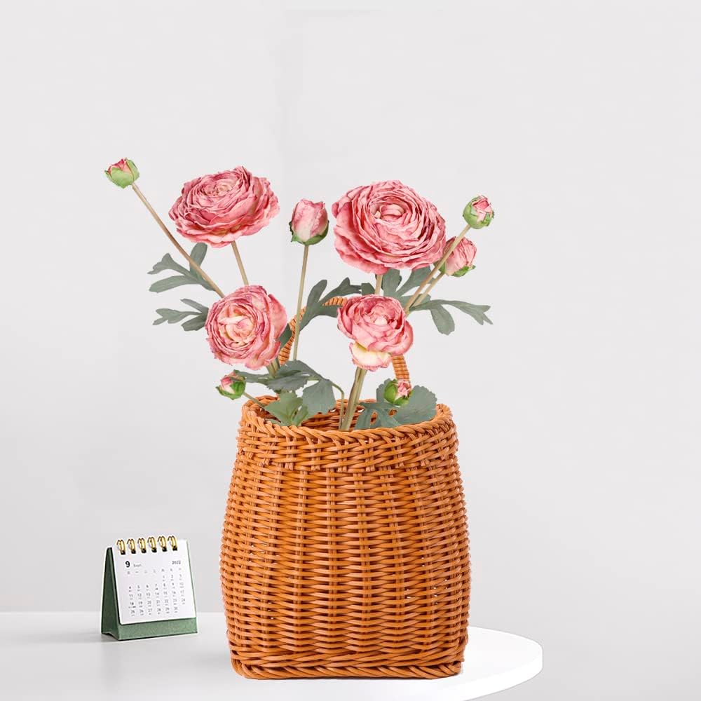 Hanging Woven Storage Basket Large Portable Wall Mount