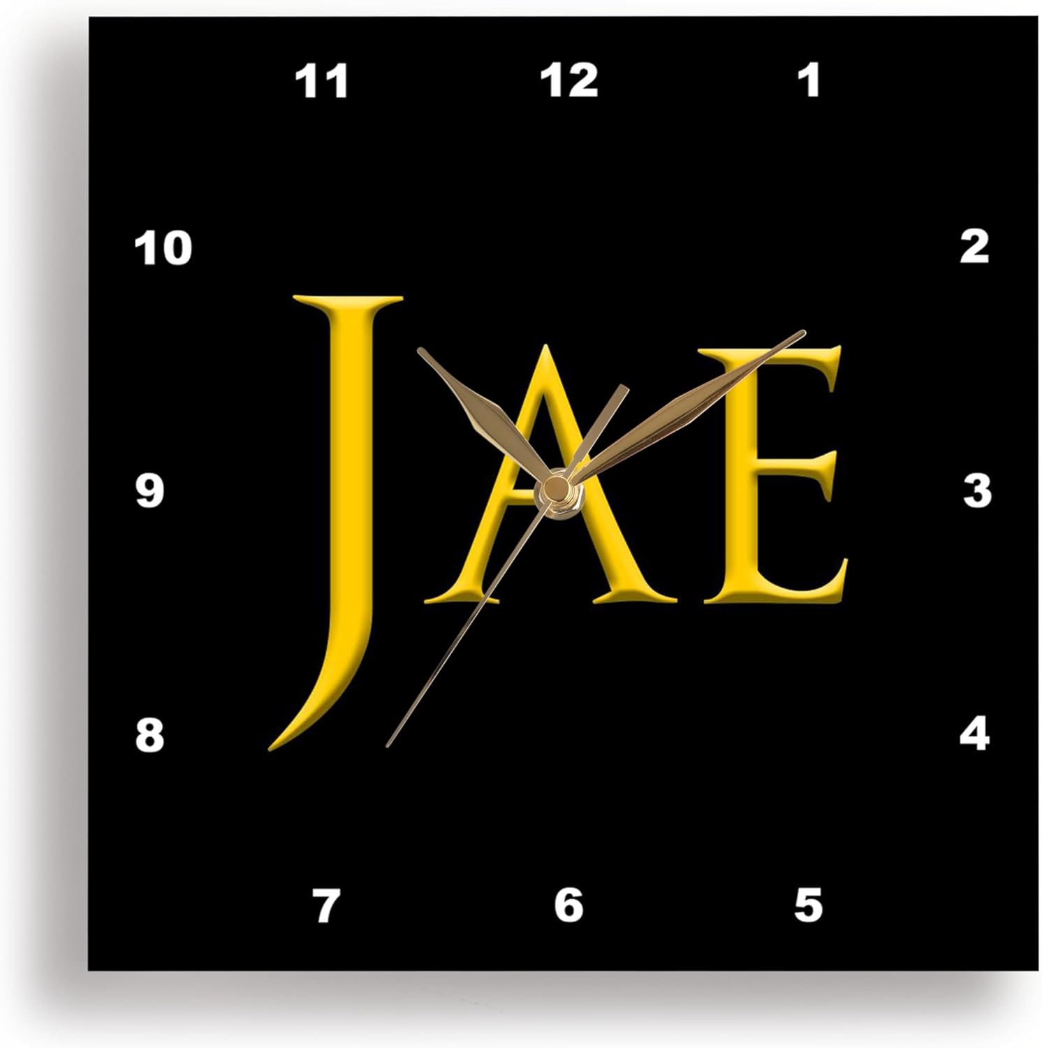 3dRose Wall Clock Silent - 13 Inch Baby Boy Name Design